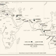 A recreated pilot’s map from the 1934 MacRobertson Air Race.